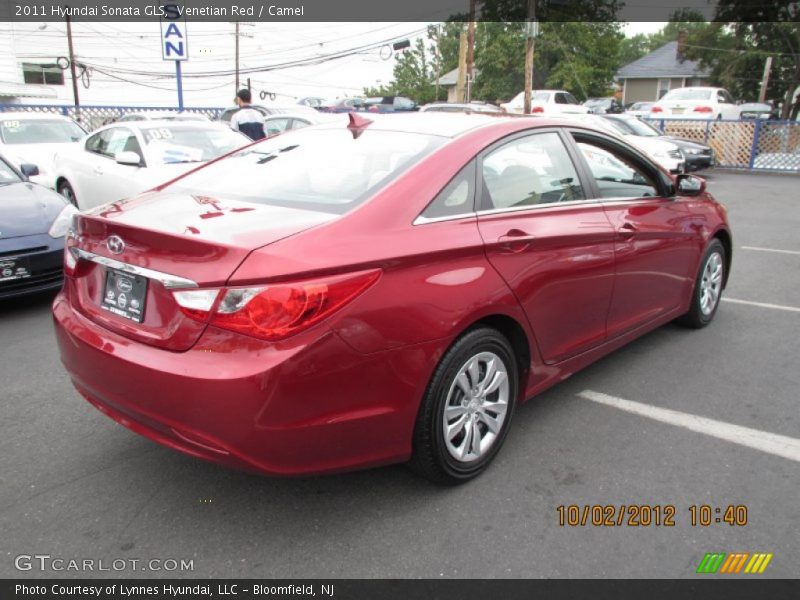 Venetian Red / Camel 2011 Hyundai Sonata GLS