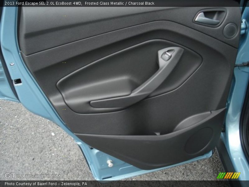 Frosted Glass Metallic / Charcoal Black 2013 Ford Escape SEL 2.0L EcoBoost 4WD