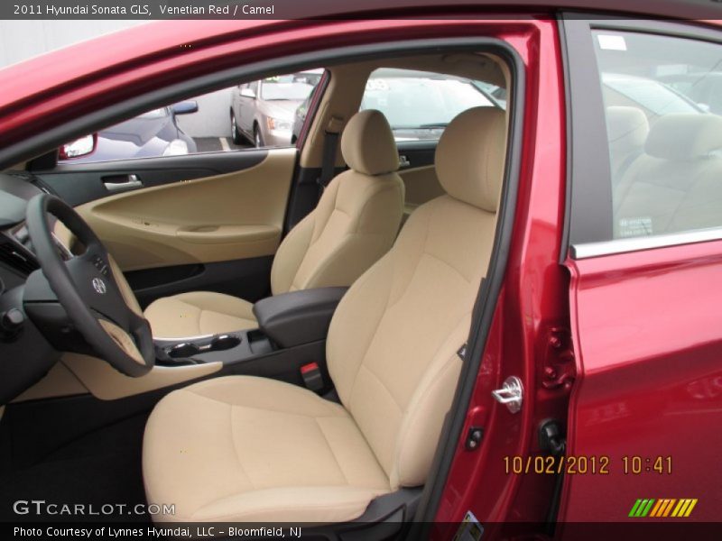 Venetian Red / Camel 2011 Hyundai Sonata GLS