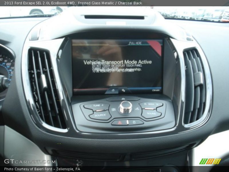 Frosted Glass Metallic / Charcoal Black 2013 Ford Escape SEL 2.0L EcoBoost 4WD