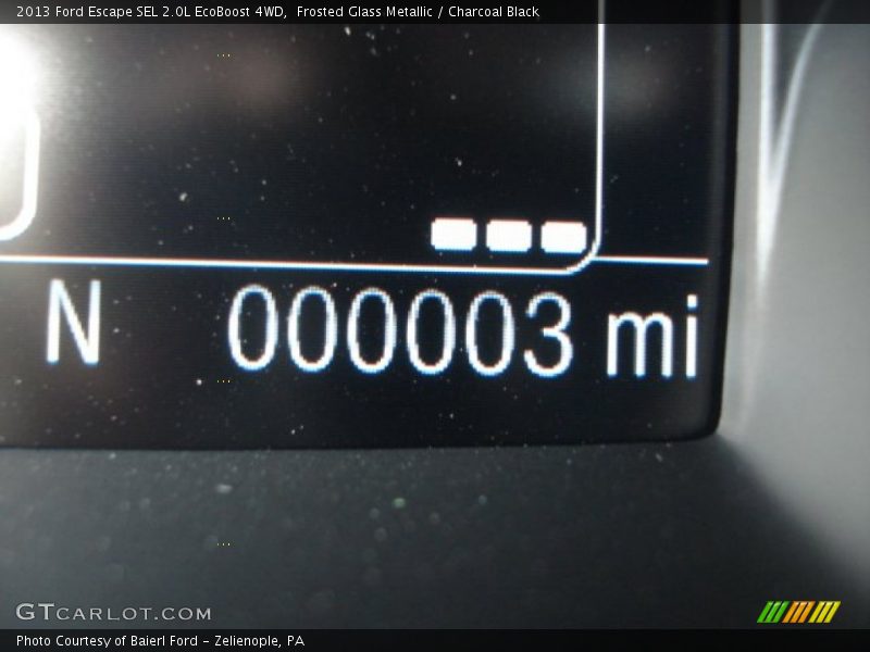 Frosted Glass Metallic / Charcoal Black 2013 Ford Escape SEL 2.0L EcoBoost 4WD