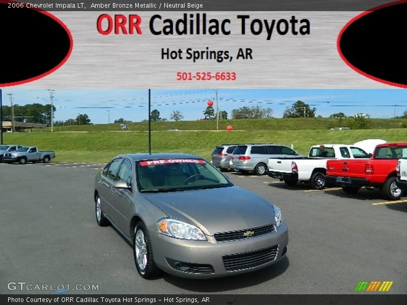 Amber Bronze Metallic / Neutral Beige 2006 Chevrolet Impala LT