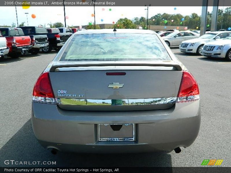 Amber Bronze Metallic / Neutral Beige 2006 Chevrolet Impala LT