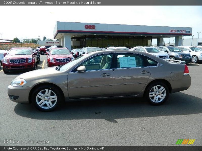 Amber Bronze Metallic / Neutral Beige 2006 Chevrolet Impala LT