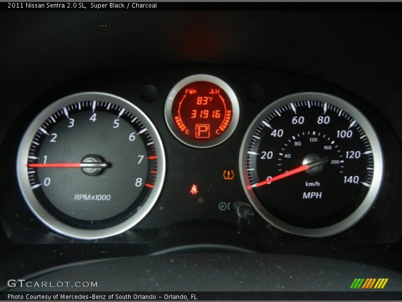 Super Black / Charcoal 2011 Nissan Sentra 2.0 SL