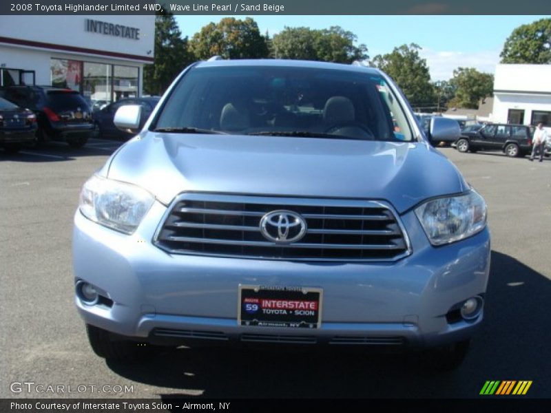 Wave Line Pearl / Sand Beige 2008 Toyota Highlander Limited 4WD