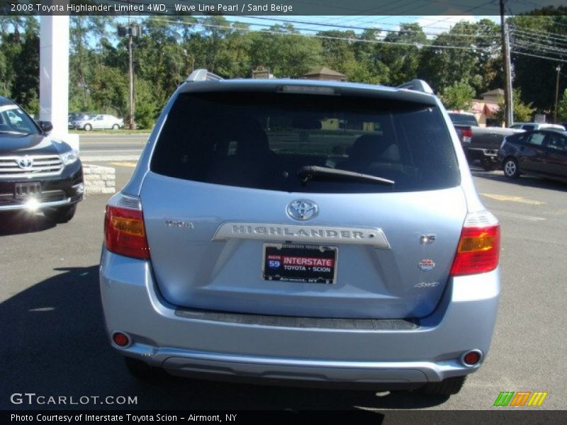 Wave Line Pearl / Sand Beige 2008 Toyota Highlander Limited 4WD