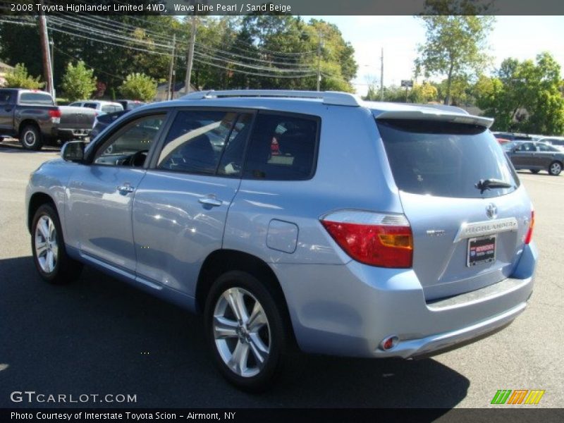 Wave Line Pearl / Sand Beige 2008 Toyota Highlander Limited 4WD