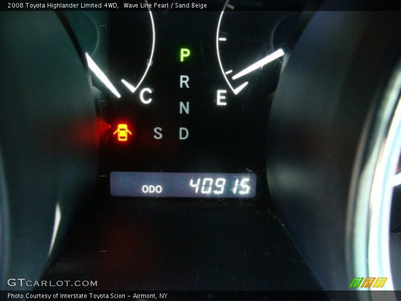 Wave Line Pearl / Sand Beige 2008 Toyota Highlander Limited 4WD