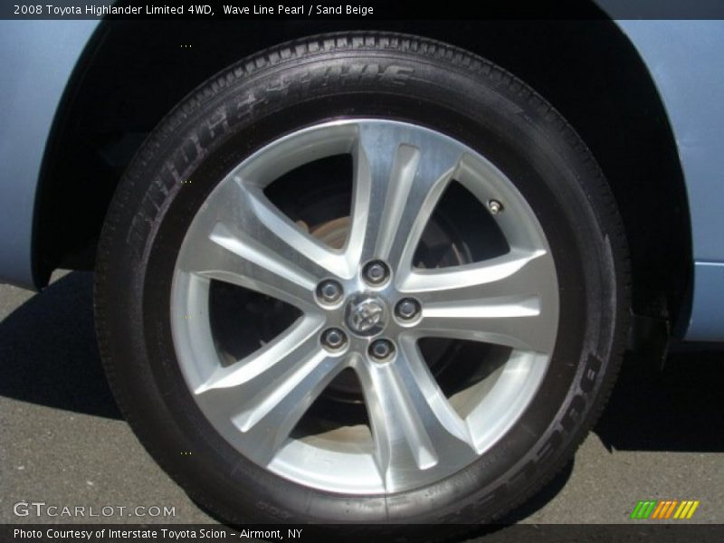 Wave Line Pearl / Sand Beige 2008 Toyota Highlander Limited 4WD
