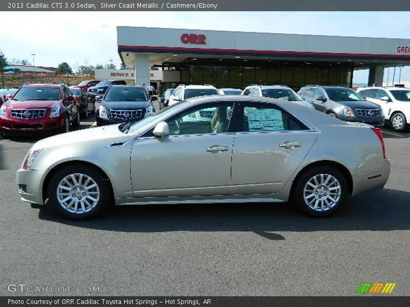 Silver Coast Metallic / Cashmere/Ebony 2013 Cadillac CTS 3.0 Sedan