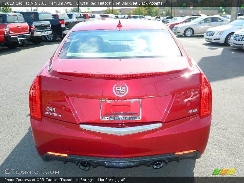 Crystal Red Tintcoat / Jet Black/Jet Black Accents 2013 Cadillac ATS 3.6L Premium AWD