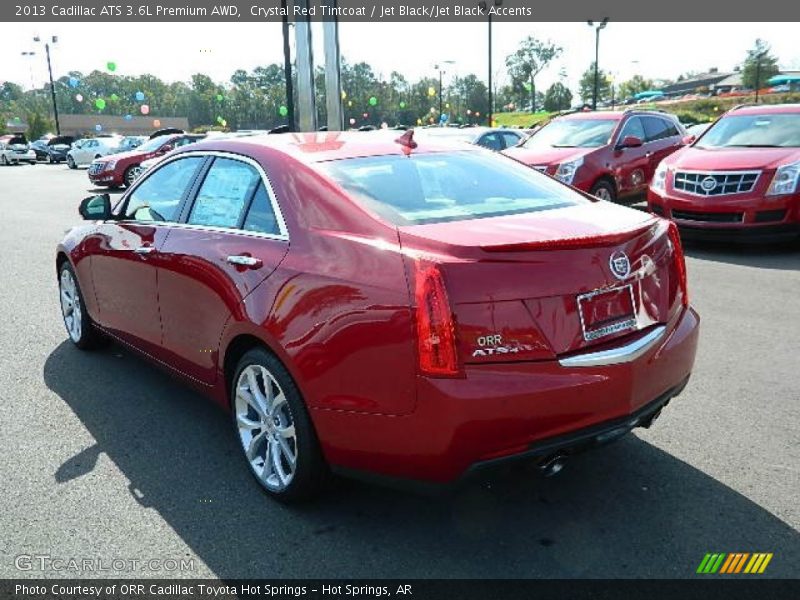Crystal Red Tintcoat / Jet Black/Jet Black Accents 2013 Cadillac ATS 3.6L Premium AWD