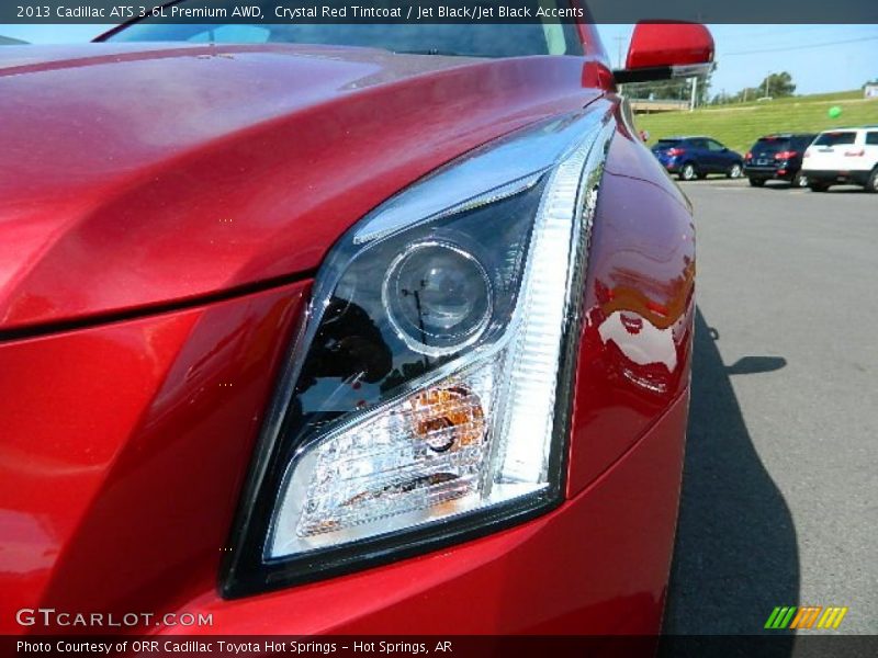 Crystal Red Tintcoat / Jet Black/Jet Black Accents 2013 Cadillac ATS 3.6L Premium AWD