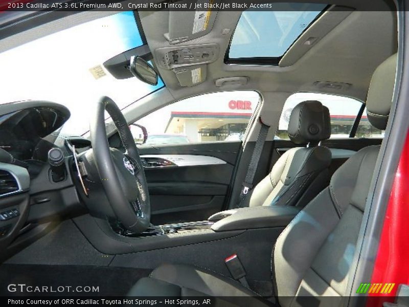 Crystal Red Tintcoat / Jet Black/Jet Black Accents 2013 Cadillac ATS 3.6L Premium AWD