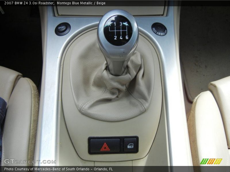  2007 Z4 3.0si Roadster 6 Speed Manual Shifter