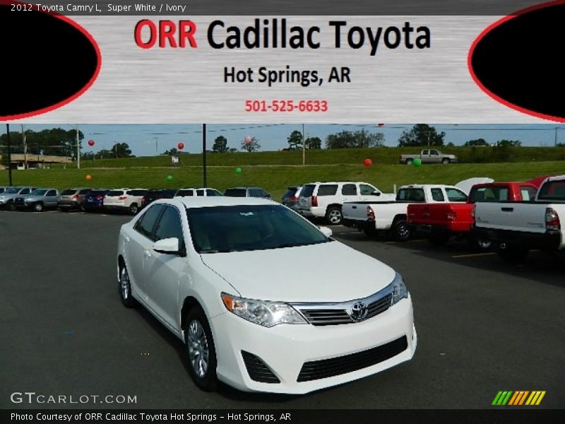 Super White / Ivory 2012 Toyota Camry L