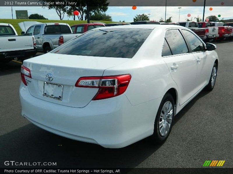 Super White / Ivory 2012 Toyota Camry L