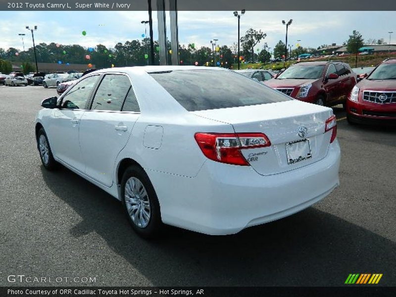 Super White / Ivory 2012 Toyota Camry L