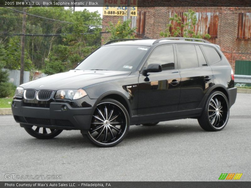 Black Sapphire Metallic / Black 2005 BMW X3 3.0i