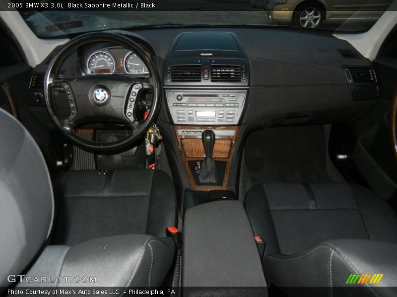 Black Sapphire Metallic / Black 2005 BMW X3 3.0i