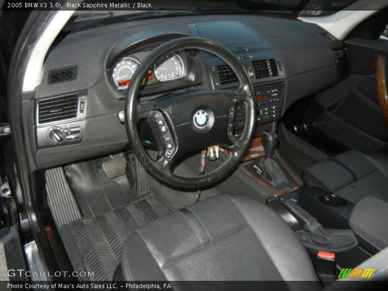 Black Sapphire Metallic / Black 2005 BMW X3 3.0i