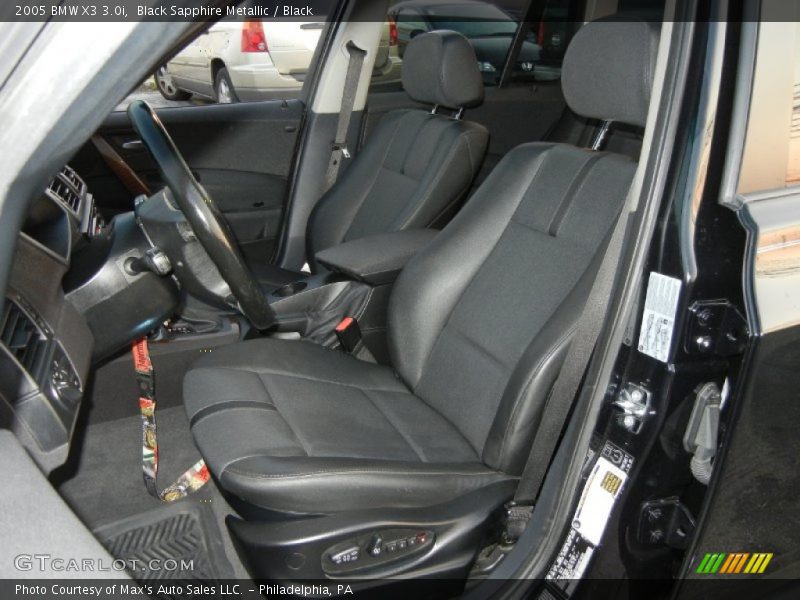 Black Sapphire Metallic / Black 2005 BMW X3 3.0i