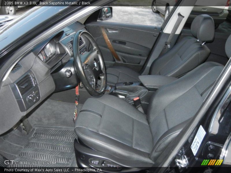 Black Sapphire Metallic / Black 2005 BMW X3 3.0i