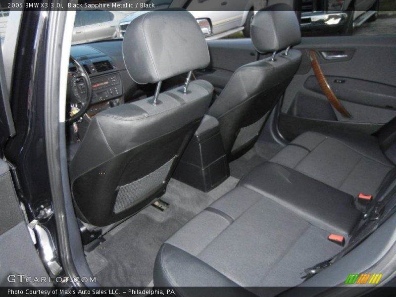 Black Sapphire Metallic / Black 2005 BMW X3 3.0i