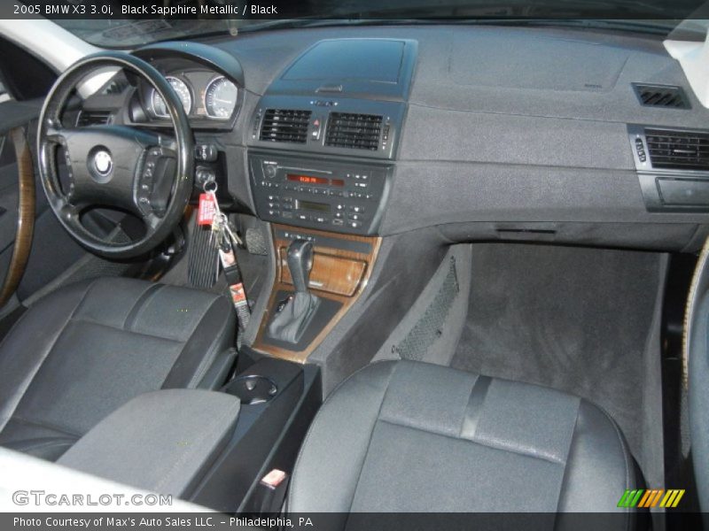 Black Sapphire Metallic / Black 2005 BMW X3 3.0i
