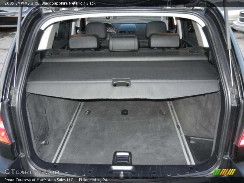 Black Sapphire Metallic / Black 2005 BMW X3 3.0i