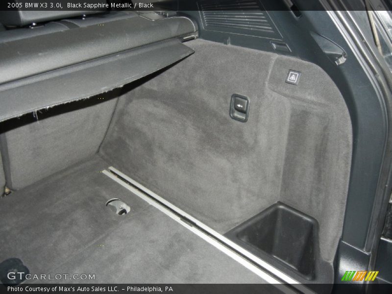 Black Sapphire Metallic / Black 2005 BMW X3 3.0i