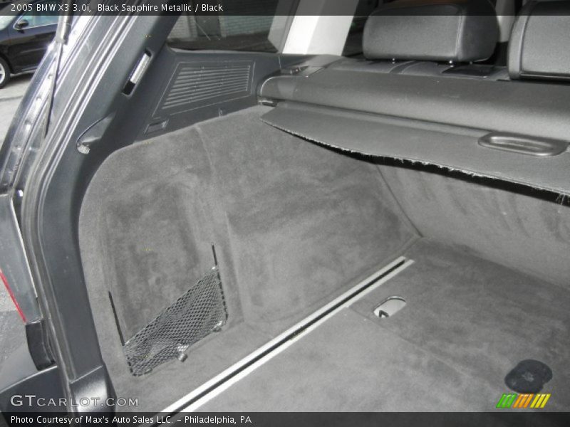 Black Sapphire Metallic / Black 2005 BMW X3 3.0i