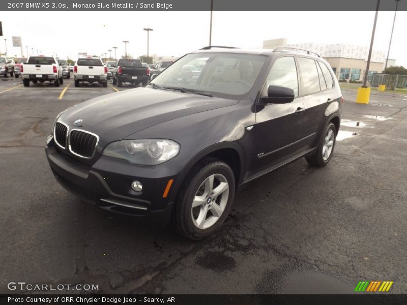 Monaco Blue Metallic / Sand Beige 2007 BMW X5 3.0si