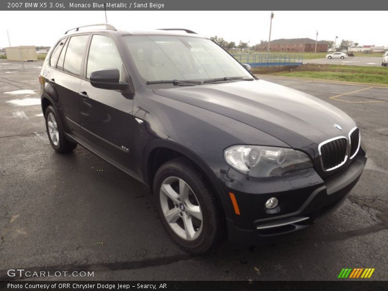 Monaco Blue Metallic / Sand Beige 2007 BMW X5 3.0si