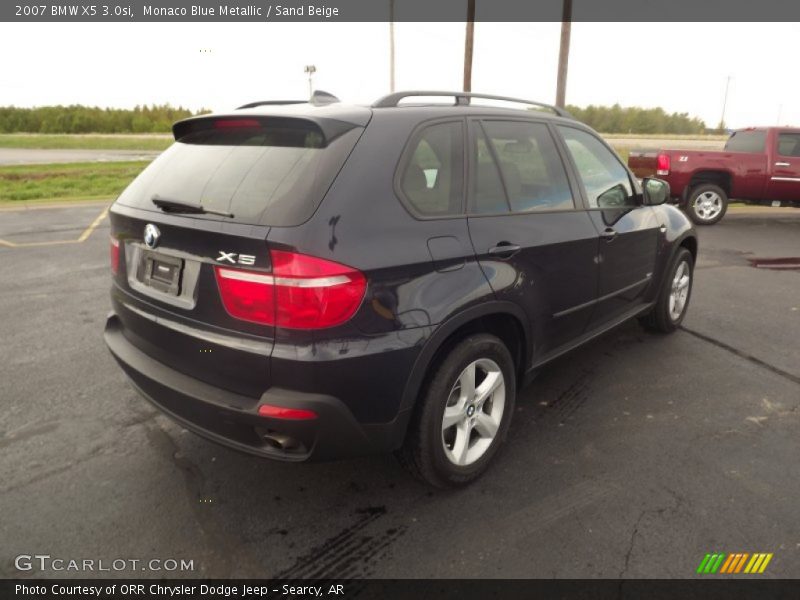 Monaco Blue Metallic / Sand Beige 2007 BMW X5 3.0si