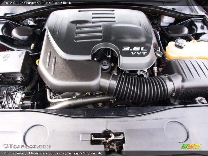Pitch Black / Black 2012 Dodge Charger SE