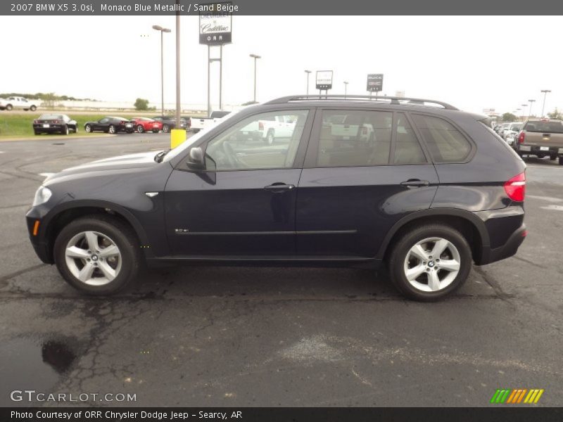 Monaco Blue Metallic / Sand Beige 2007 BMW X5 3.0si