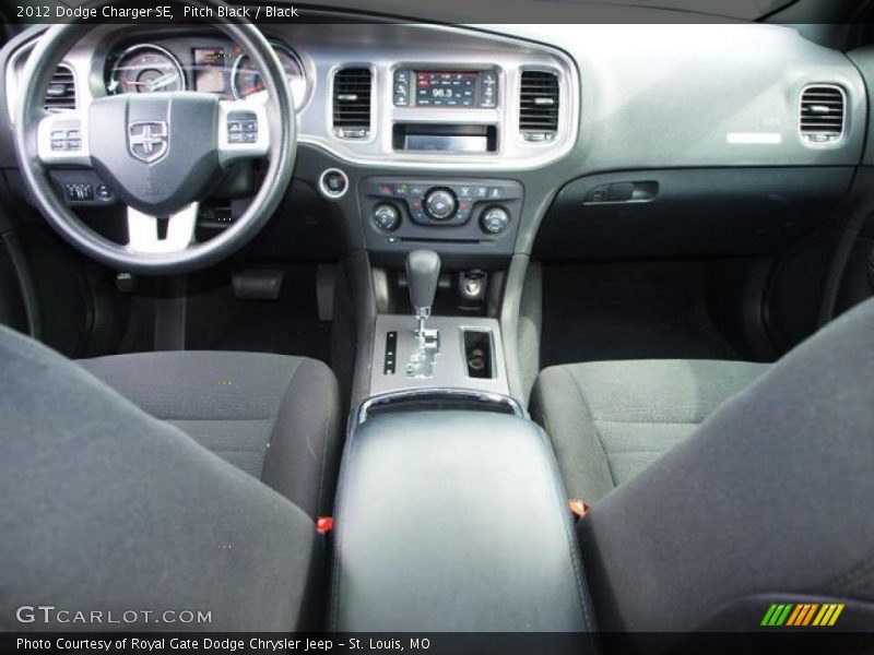 Pitch Black / Black 2012 Dodge Charger SE