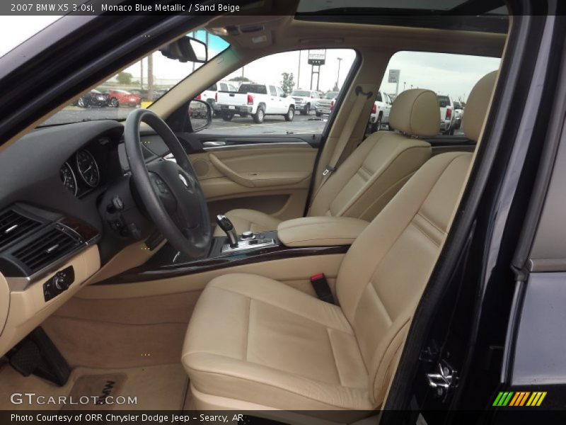 Monaco Blue Metallic / Sand Beige 2007 BMW X5 3.0si