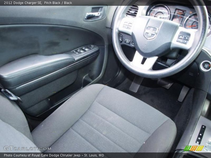 Pitch Black / Black 2012 Dodge Charger SE