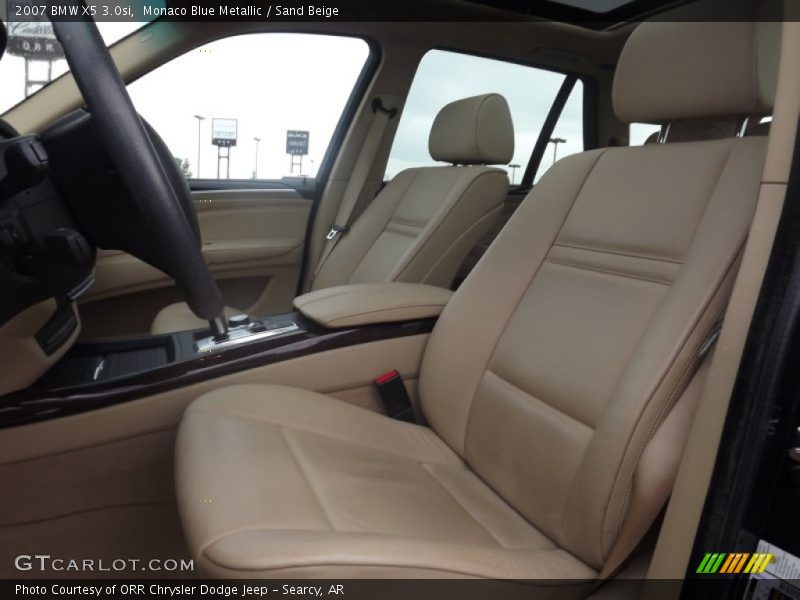 Monaco Blue Metallic / Sand Beige 2007 BMW X5 3.0si