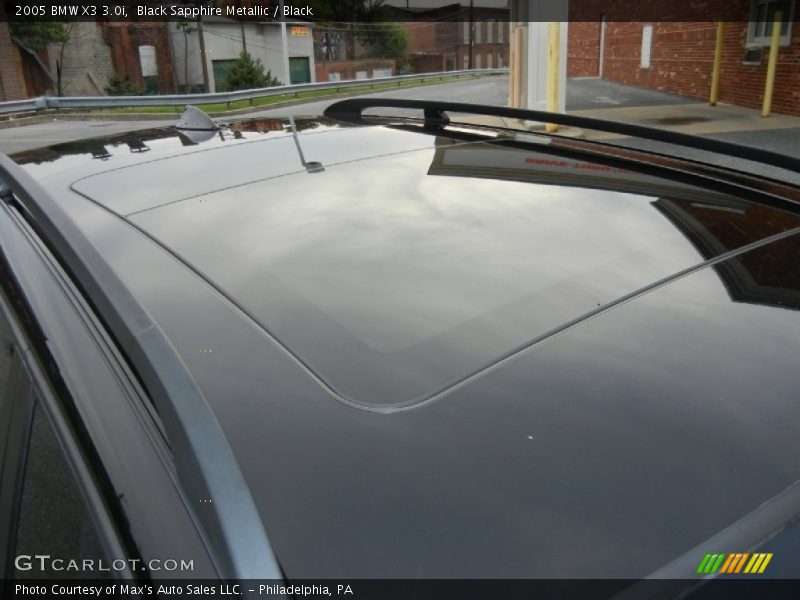Black Sapphire Metallic / Black 2005 BMW X3 3.0i