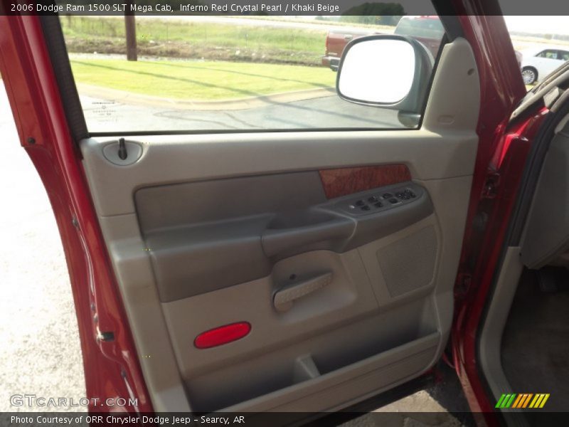 Inferno Red Crystal Pearl / Khaki Beige 2006 Dodge Ram 1500 SLT Mega Cab