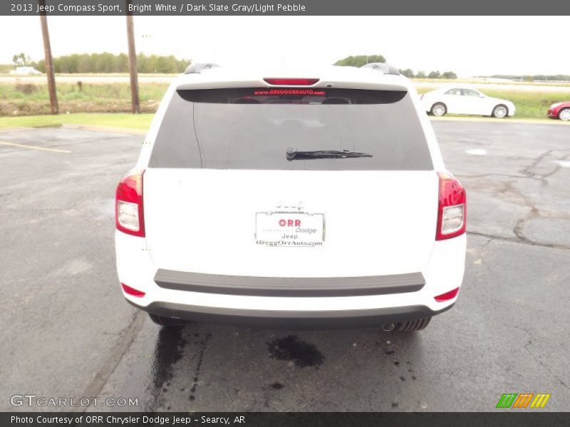 Bright White / Dark Slate Gray/Light Pebble 2013 Jeep Compass Sport