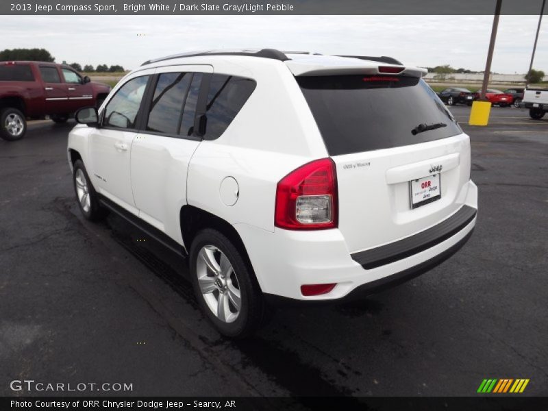 Bright White / Dark Slate Gray/Light Pebble 2013 Jeep Compass Sport