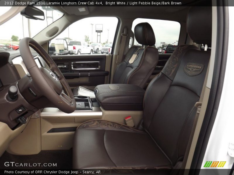Front Seat of 2012 Ram 1500 Laramie Longhorn Crew Cab 4x4