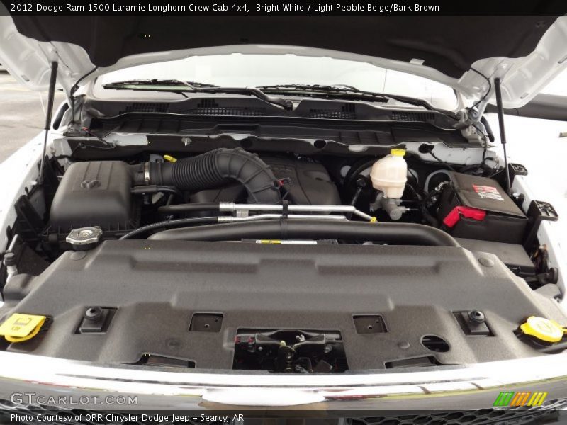 Bright White / Light Pebble Beige/Bark Brown 2012 Dodge Ram 1500 Laramie Longhorn Crew Cab 4x4