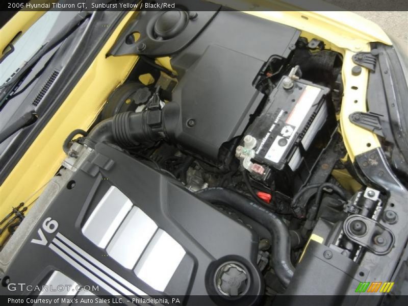 Sunburst Yellow / Black/Red 2006 Hyundai Tiburon GT