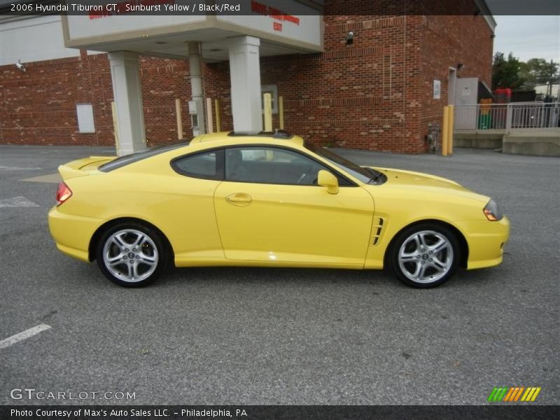 Sunburst Yellow / Black/Red 2006 Hyundai Tiburon GT